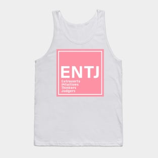 mbti ENTJ pink color Tank Top